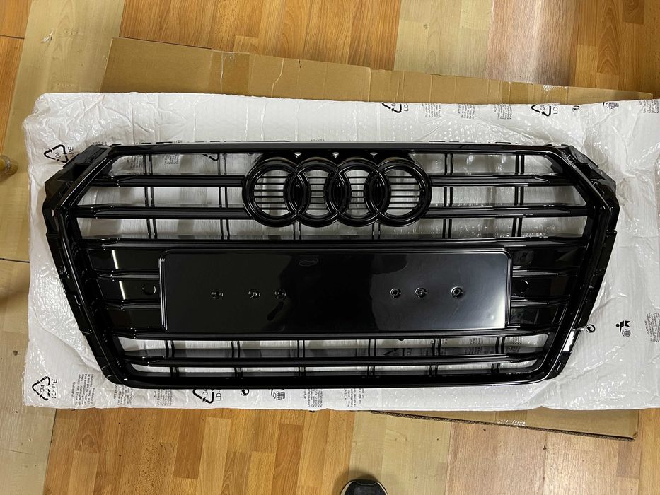Решетка радиатора audi a4 b9 черная s4 с лайн