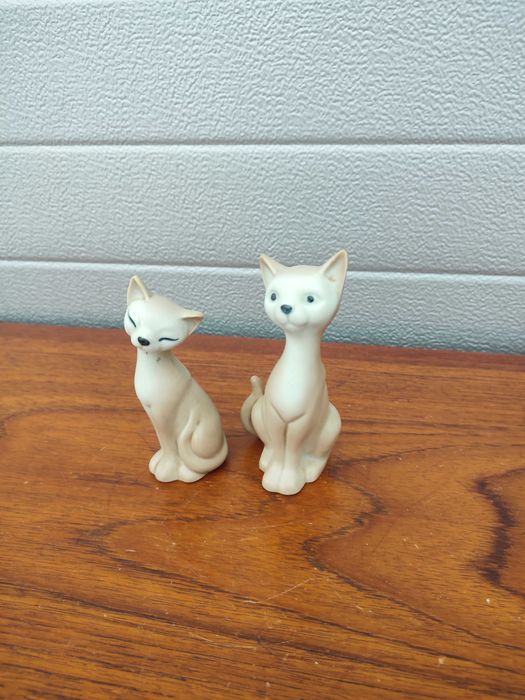 Porcelanowa Parka kotów - vintage - design - W