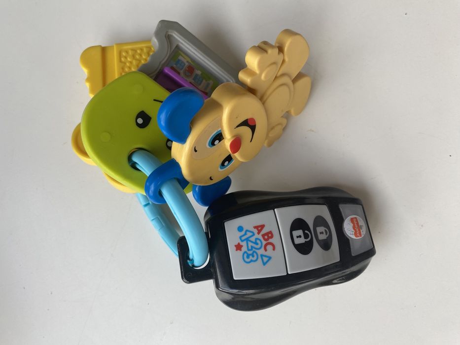 Fisher price zestaw grające kluczyki + grający zegarek