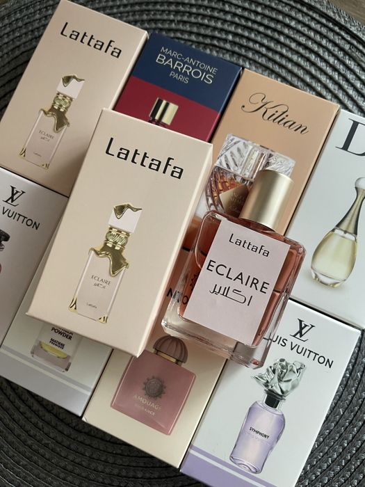 Парфуми Tilia / Dior Jadore / Kilian Angels’ Share / Louis Vuitton Symphony / Attrape Reves / Amouage Guidance 46 / Vanilla Powder / Lattafa Eclaire
