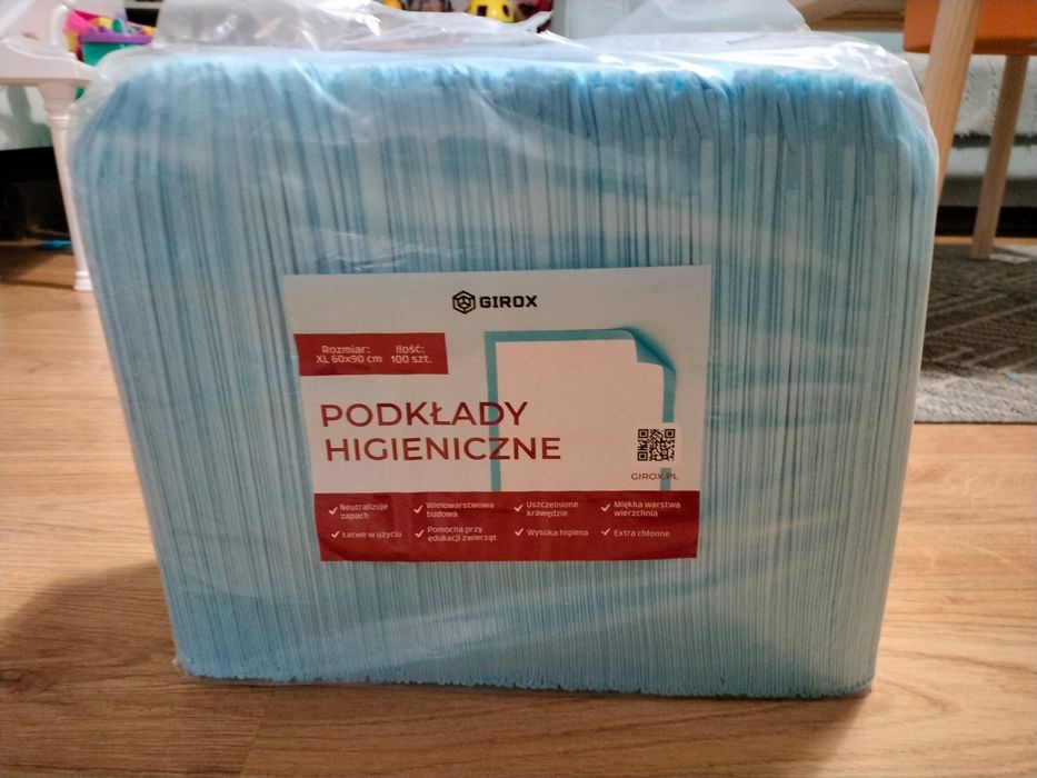 Podklady higieniczne 60x90cm 100 sztuk
