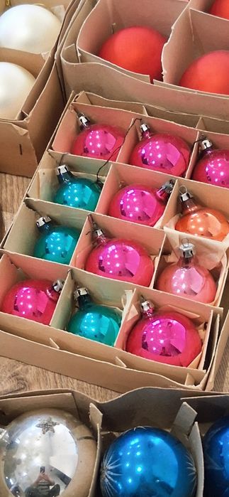 Bombki szklane z czasów prl