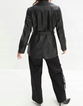 B.P.C płaszcz żakietowy z eko skóry ^44