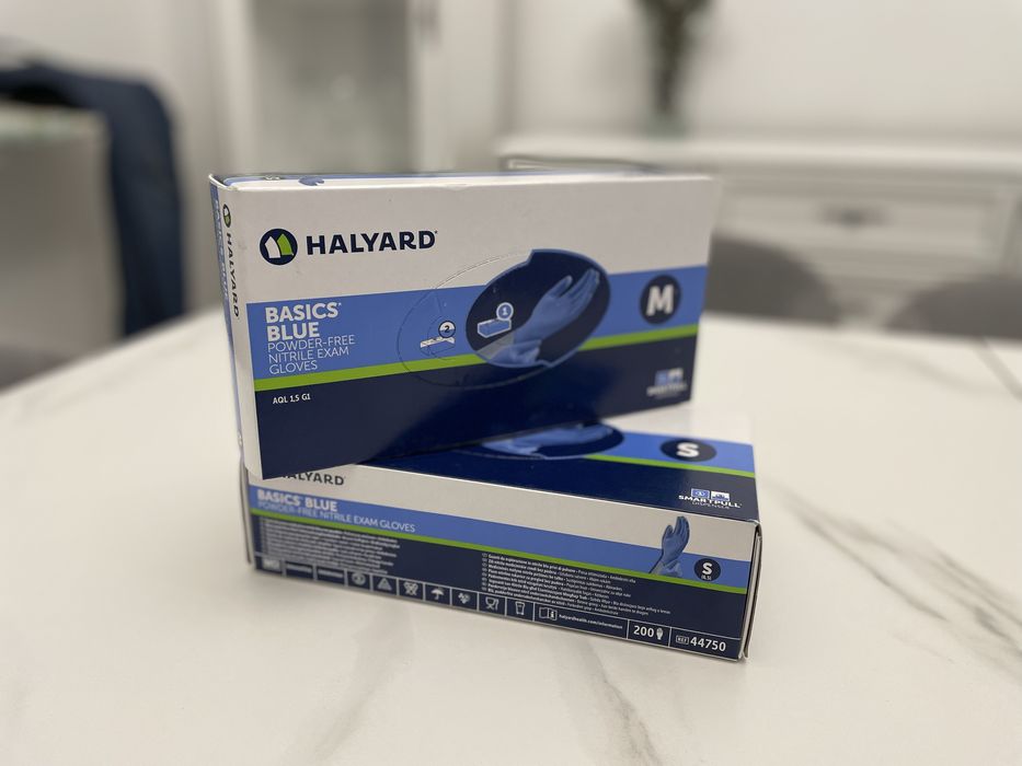 Нітрилові рукавички Halyard сині