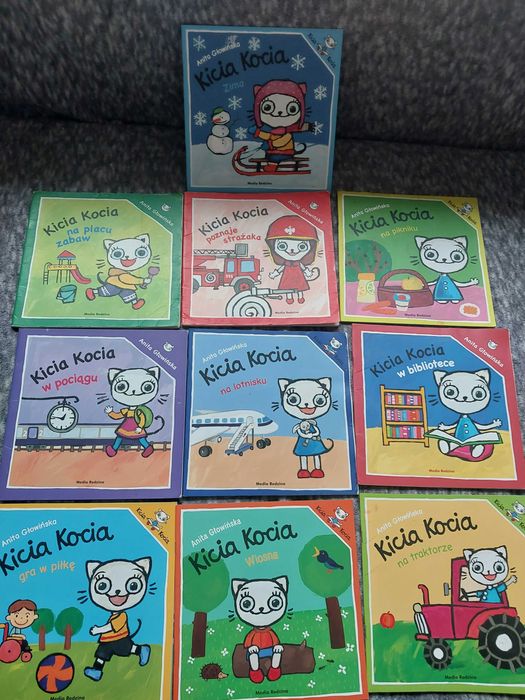 Kicia kocia książeczki dla dzieci, 10szt