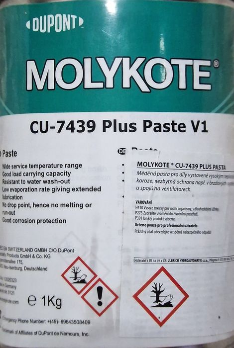Продам MOLYKOTE CU-7439 Plus Paste V1 1кг   Мідна високотемпературна п