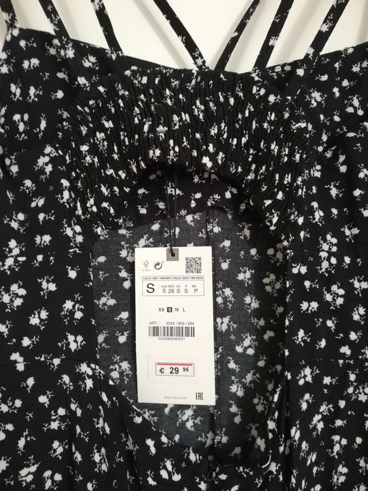 Vestido de alças, 100% algodão