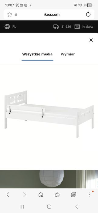 Łóżeczko ikea kritter