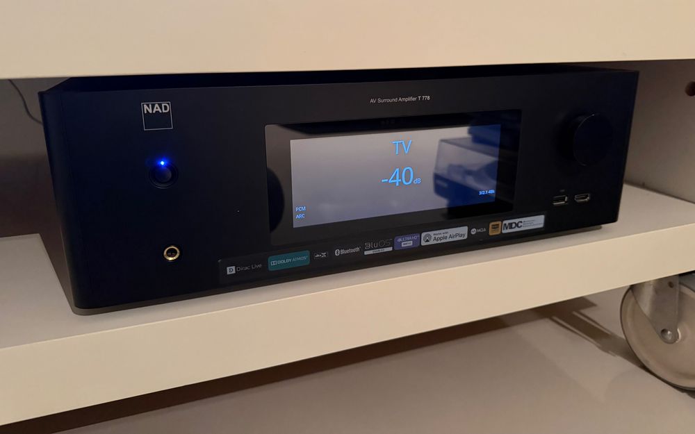 Amplituner Kina domowego NAD T 778 + głośniki JAMO