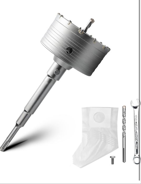 MOXPIFY Otwornica do betonu 105mm SDS Plus + 2 wiertła prowadzące