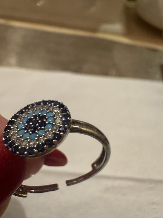 Pierścionek srebrny  Oko proroka regulowany cena 65 zł