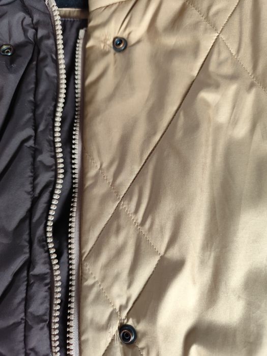 Beżowa długa kurtka