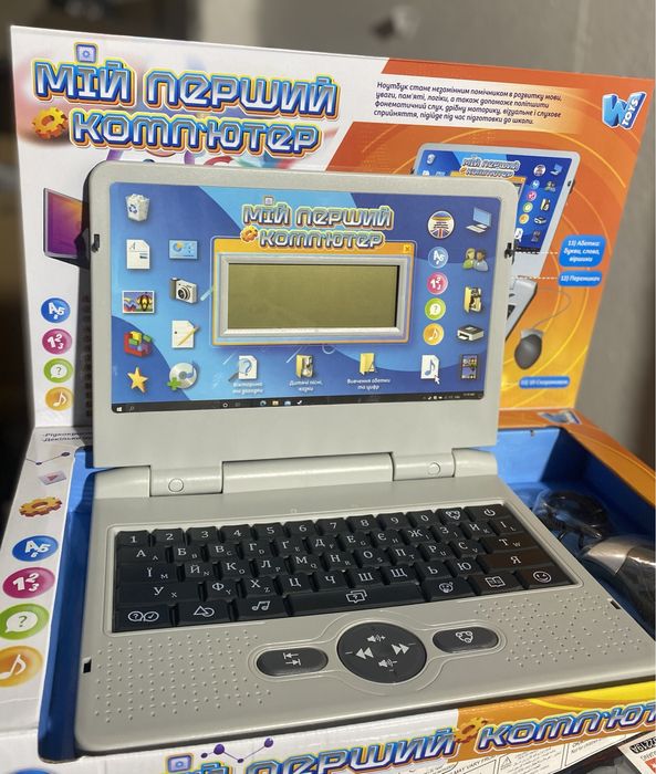 Дитячий Ноутбук з рідкокристалічним екраном/ Українська та Англ мова