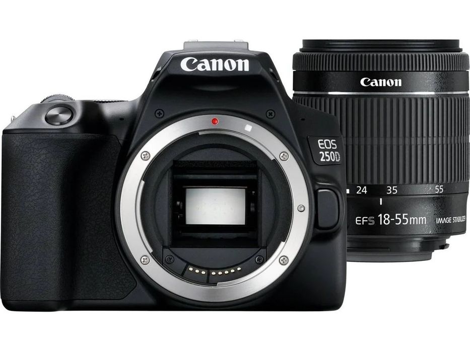 Kit Máquina Fotográfica CANON EOS 250 D + EF-S 18-55 f/4-5.6 IS STM (APS-C)