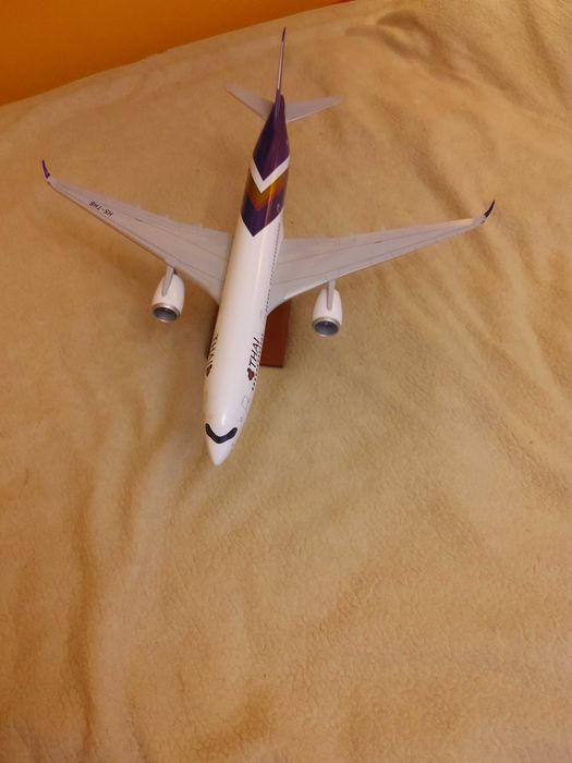 Bardzo duży model samolotu pasażerskiego Airbus