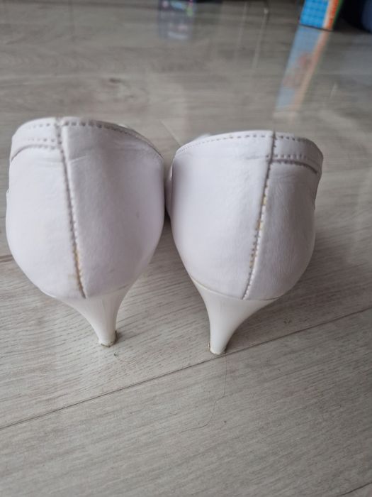 Białe buty do ślubu r.38