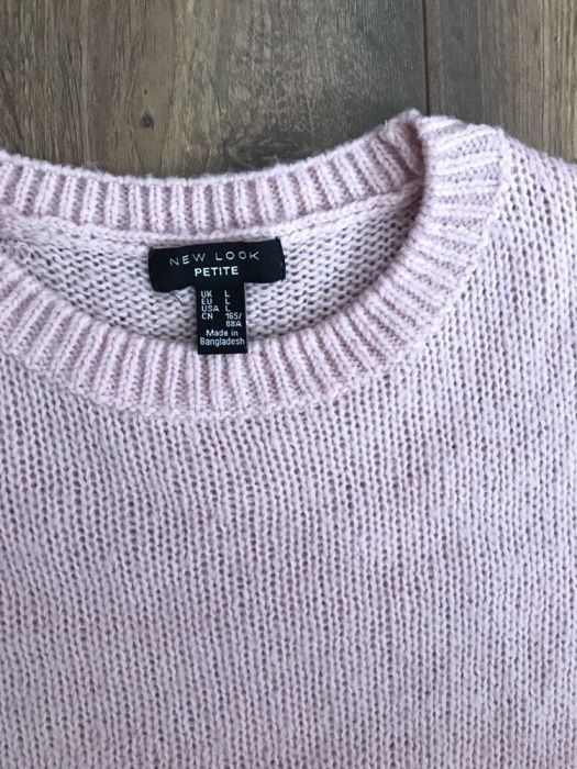 New Look Petite sweter różowy rozmiar L ale będzie idealny na S i M