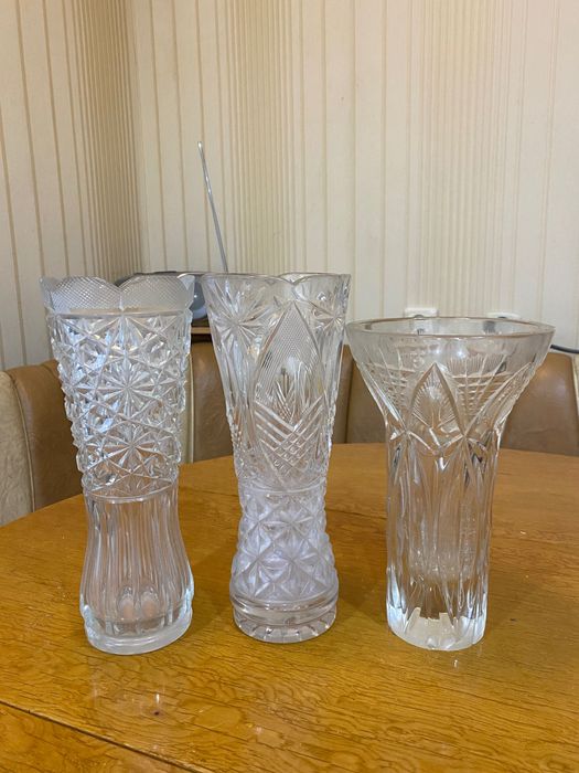 Вази кришталь хрустальные вазы