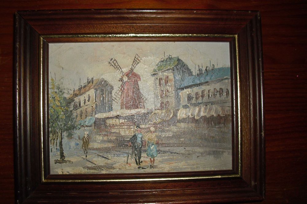 Quadro óleo s/tela, vintage