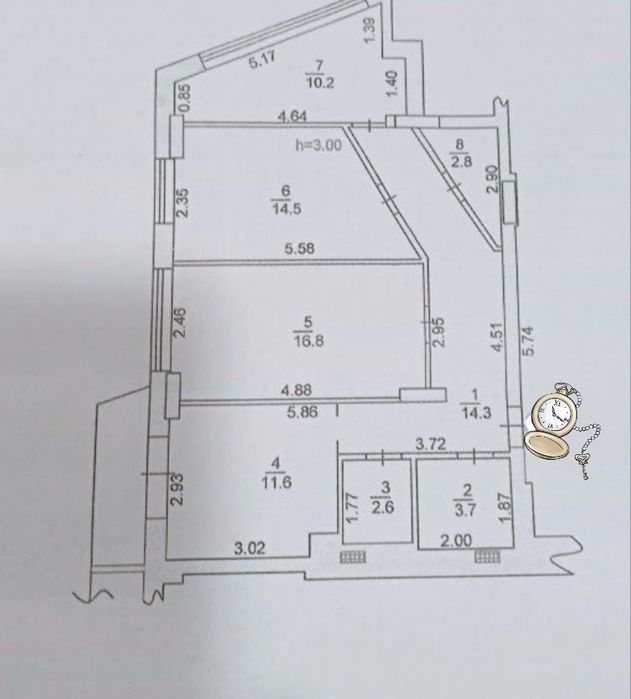 2-комнатная квартира по адресу ул. Приморская (площадь 72 м²) - Atlanta.ua - фото 8
