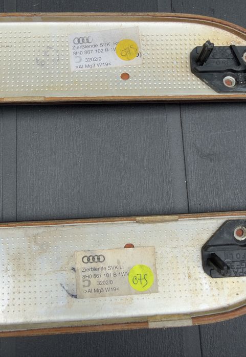 Frisos madeira portas Audi A4 8H Cabrio