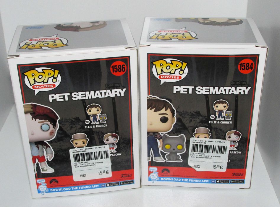Pet Sematary Ellie & Church + Victor Pascow Funko Pop!