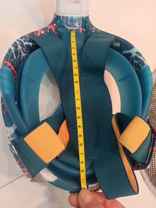 SUBEA Maska do snorkelingu Easybreath Junior XS dla dzieci TURKUSOWY