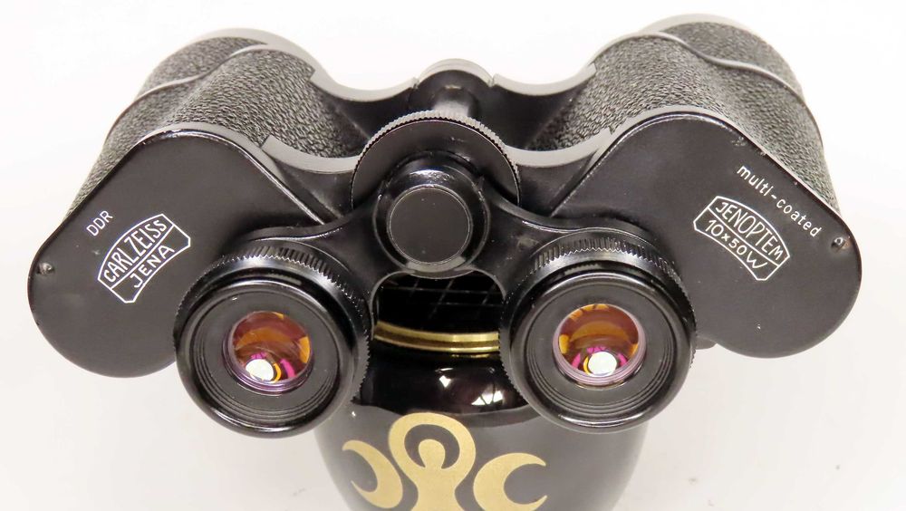 lornetka myśliwska carl zeiss Jena 10x50W , JENOPTEM multi-coated rubinowe powłoki