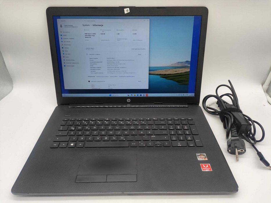 LAPTOP HP 17 AMD RYZEN 5 3500U 8GB/1TB + ładowarka od loombard milicz
