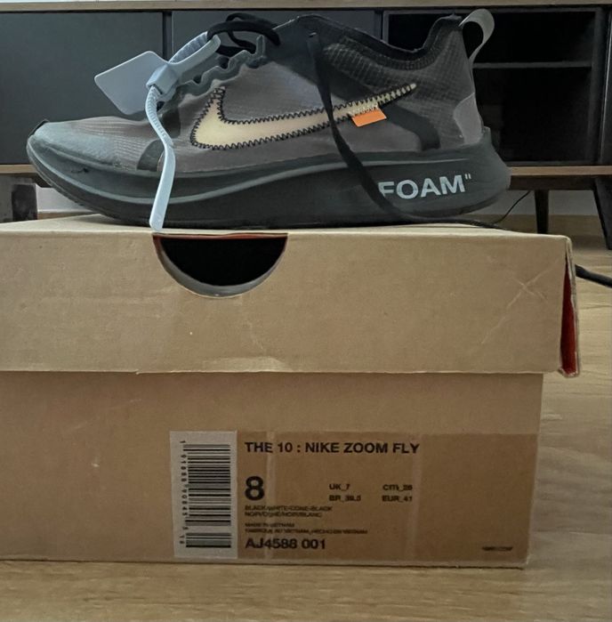 Nike off white zoom fly 41 eu