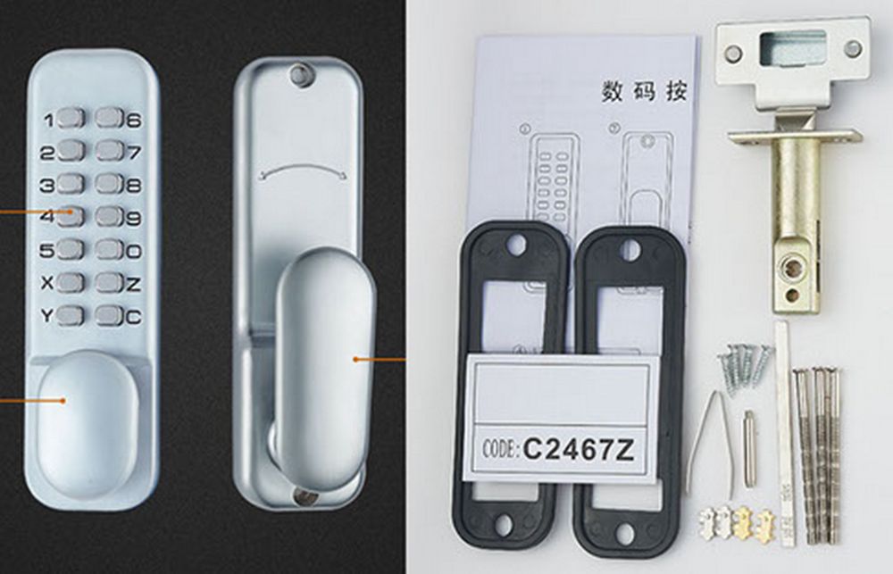 LOCKY 20-S Замок Дверний Кодовий Механічний Цифровий Врізний у Двері