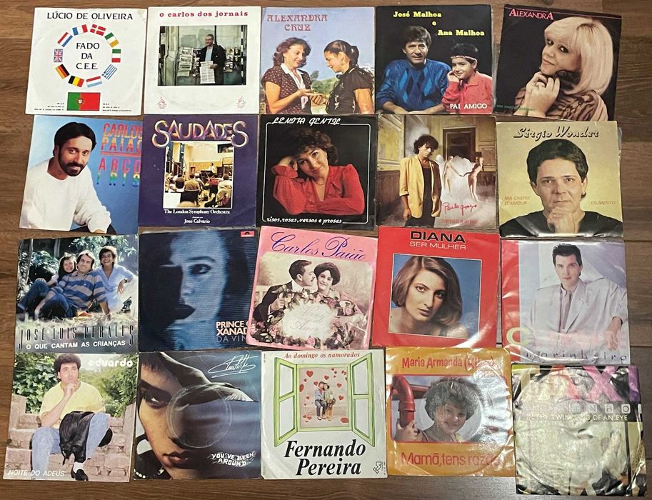 Vinil, Singles 7" música portuguesa