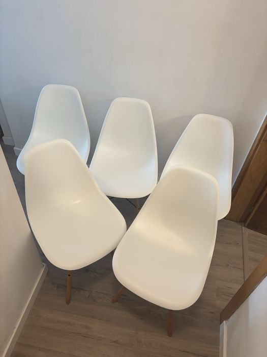 Conjunto de 5 cadeiras de Jantar Eiffel estilo nórdico