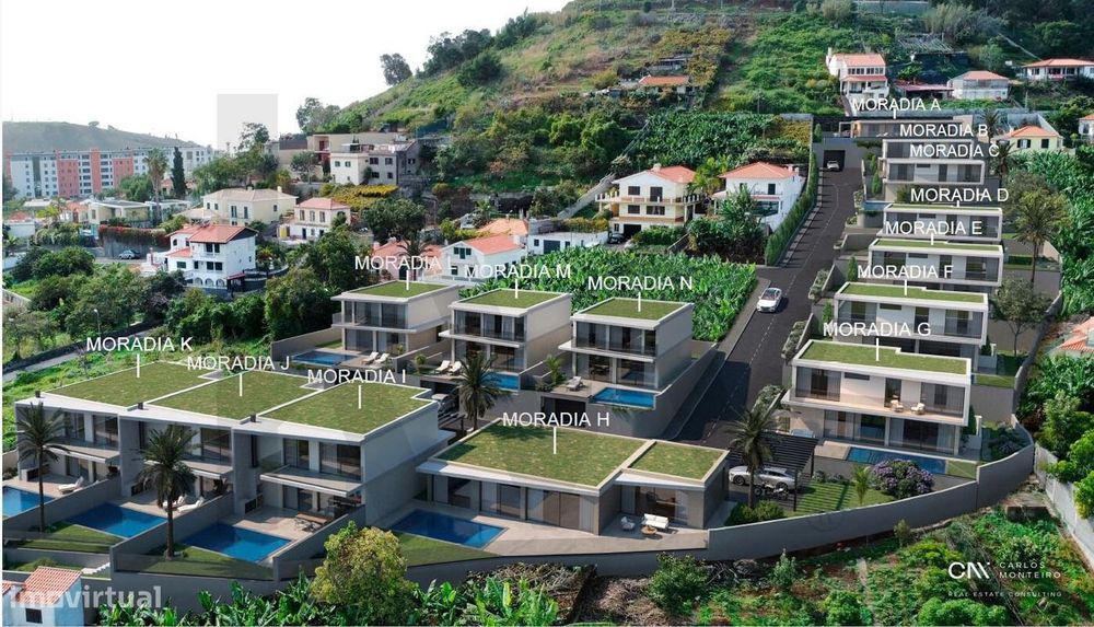 Moradia | Tipologia T3  | c/elevador | Vista Mar | Piscina | Funchal |