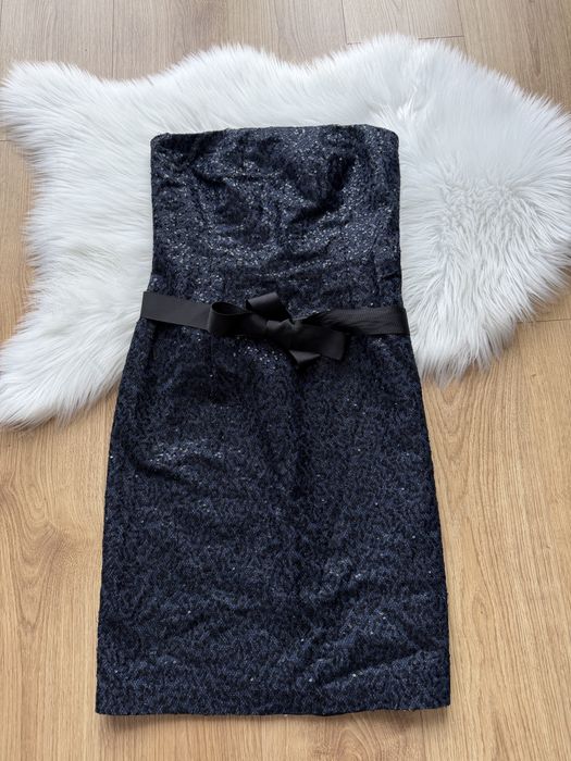 Cekinowa sukienka gorsetowa Young Couture Barbara Schwarzer S/M