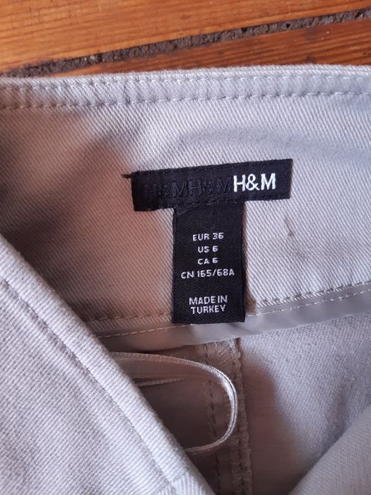 Szara obcisła krótka spódnica z suwakiem tuba mini 36/38 S/M