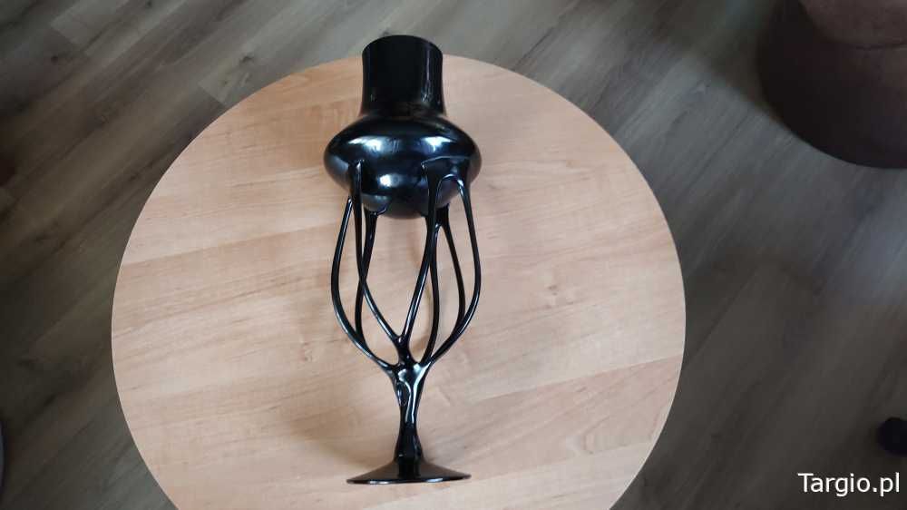 Flakon wazon czarny prl