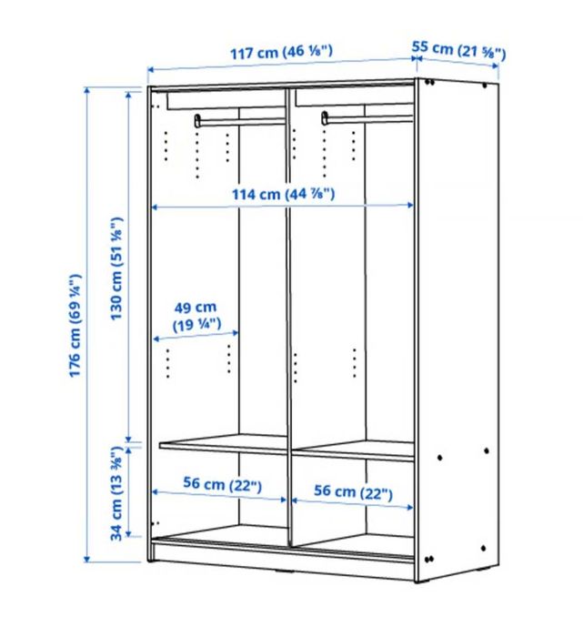 Roupeiro duas portas
