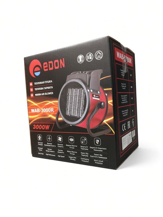 Тепловентилятор 3кВт. Edon WAB-3000R.теплова гармата.