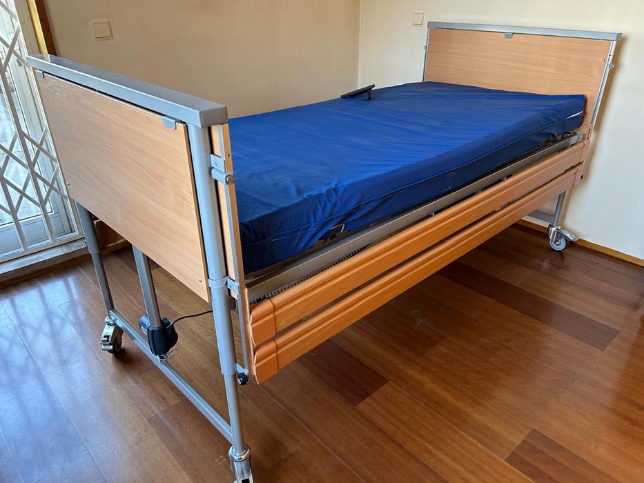 Cama elétrica articulada de elevação com colchão anti-escaras