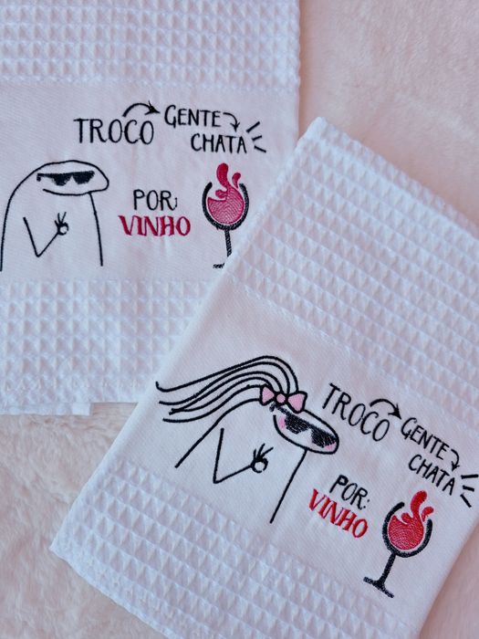 Pano bordado personalizado