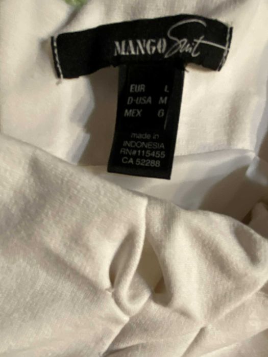 Biała sukienka z Mango rozmiar L.