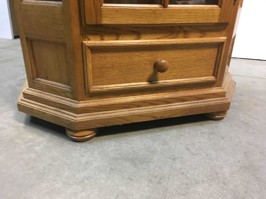 Witryna kredens dąb rustykalny