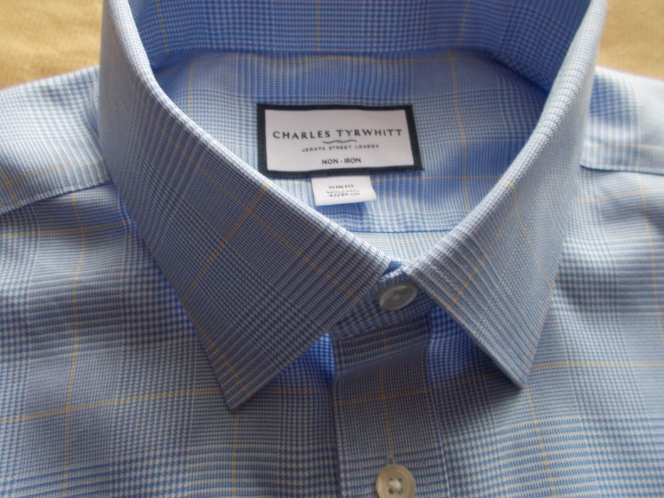 -L- CHARLES TYRWHITT Premium Koszula Męska L 42,5 cm UK