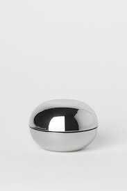 H&M małe szklane naczynie ze srebrnym wykończeniem