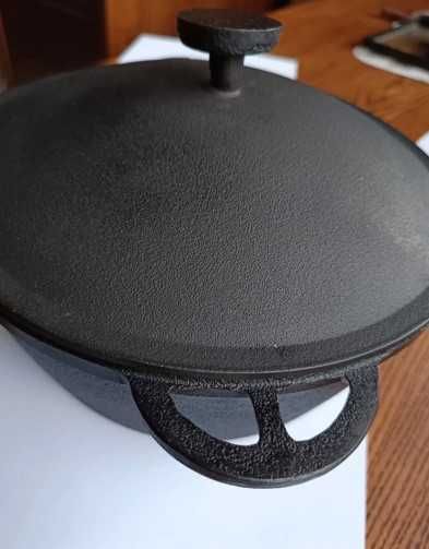 Чавунний котелок казан 2  - 5 л, 6 л з кришкою (скло, алюміній, чугун)