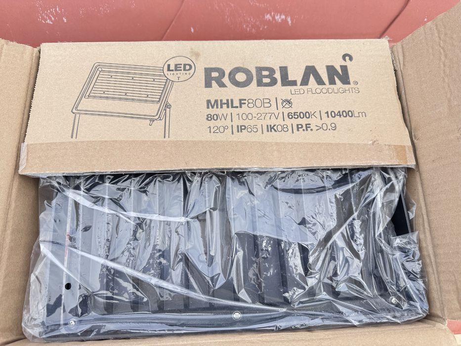 Luzes Projetor LED ROBLAN 80W (MHLF80B)