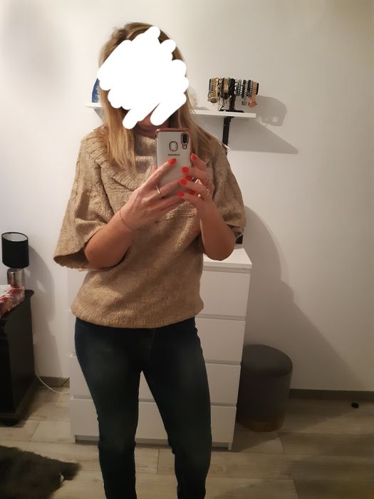 Sweter oversize z rekawami 3/4 Atmosphere