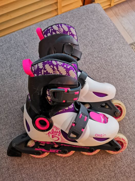 Rolki dziecięce Oxelo Play5 + kask + ochraniacze