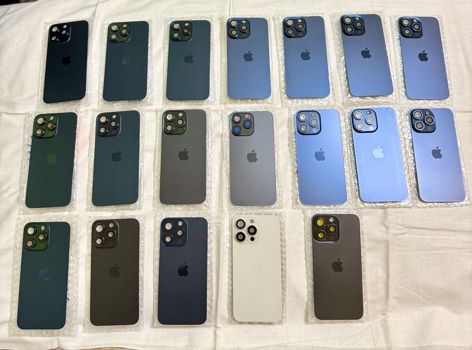 Корпус Iphone 15 Pro Max Original,в зборе физ-сим,есим,рама,задняя кр